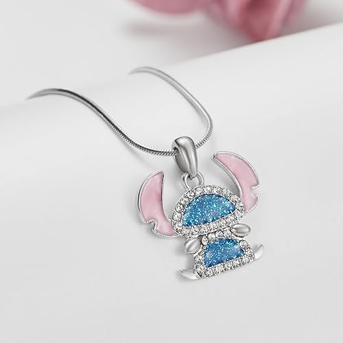 Miniatura 4 de Stich - Collar de regalo de cumpleaños con temática para niñas, accesorio de joyería para adolescentes, relleno de calcetín de Navidad de moda para