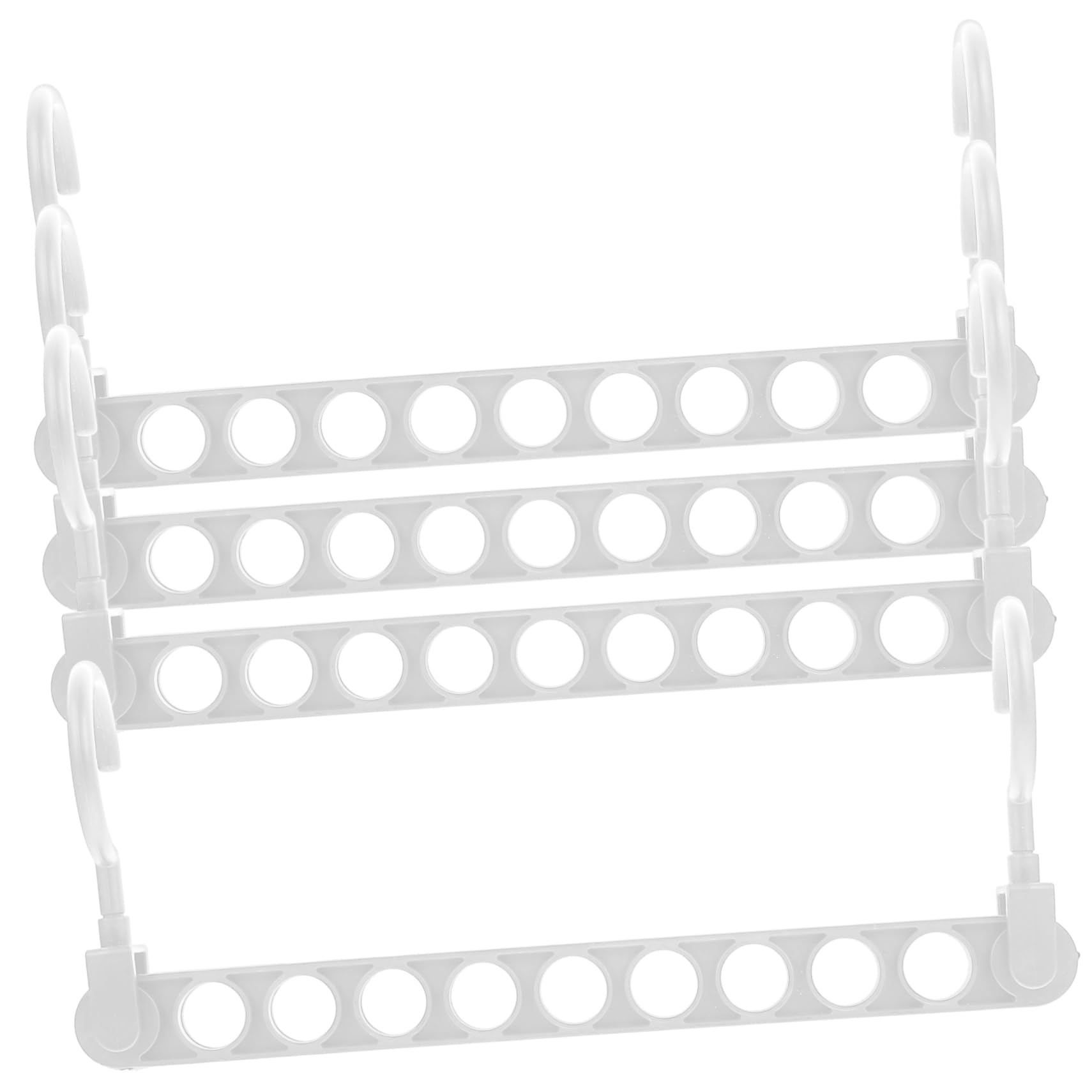 KOMBIUDA 4Pcs Space Saving Clothes Hanger Organizer Multi Functional Closet Storage for Neatly Hanging Coats Sweaters and More Garments