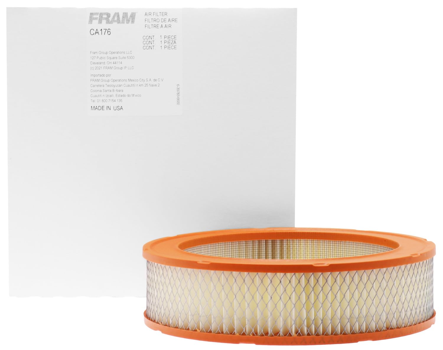 FRAM CA176 Extra Guard - Filtro de aire redondo de plastisol