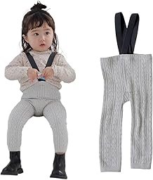 [SOWAN] つぶつぶが可愛い サスペンダー レギンス ベビー 赤ちゃん キッズ 女の子 男の子 リンクス柄