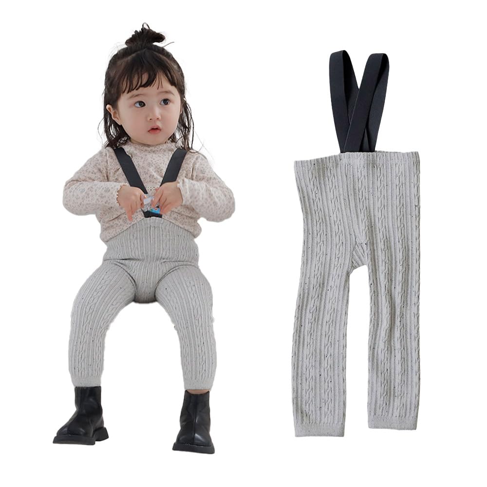[SOWAN] つぶつぶが可愛い サスペンダー レギンス ベビー 赤ちゃん キッズ 女の子 男の子 リンクス柄