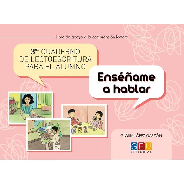 Portada de Enseñame a Hablar. 3º Cuaderno de Lectoescritura para el Alumno