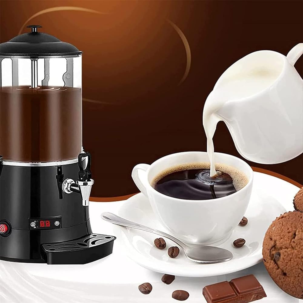 Macchina elettrica per fontana di cioccolato, distributore commerciale di cioccolata calda da 5 L 10 L, tempra regolabile 30 ~ 90 ℃ per feste ed eventi