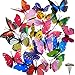 byou Estacas de Mariposas de Jardín 20 Piezas y 4 Piezas Estacas de Libélulas Coloridas de Jardín Adornos de Patio en Palos para Decoración de Planta Yarda Exterior Ornamento de Jardín 30 * 12cm