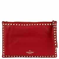S*u様 VALENTINO ブラック クラッチバッグ VALENTINO ブラックレザー 型押し クラッチバッグ 袋付 セカンド