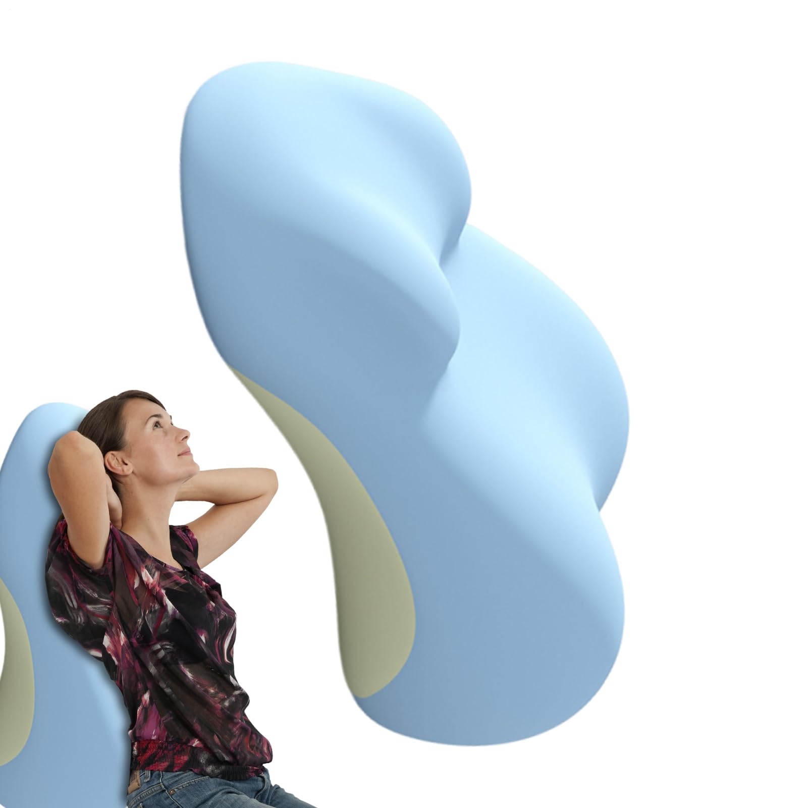 Generico Cojín para Pareja – Cojín posicionador Corporal | Cojín para el Asiento para recuperación Post Entrenamiento para Hombres y Mujeres Viaje ronquidos Cama y para elevación de piernas