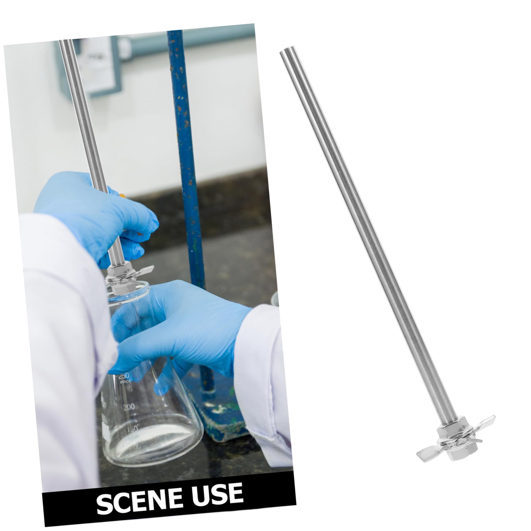 ULTECHNOVO 5ensembles Set De Bâtons De Stirrer Inoxydable Pour Laboratoire Outil De Mélange Pour Réactifs Chimiques Pour Expériences Scientifiques
