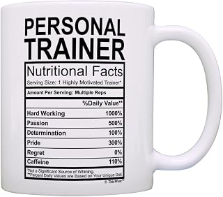 Personal Trainer Gifts for Women Personal Trainer Nutritional Facts Personal Trainer Gift Ideas Gift Coffee Mug Tea Cup White