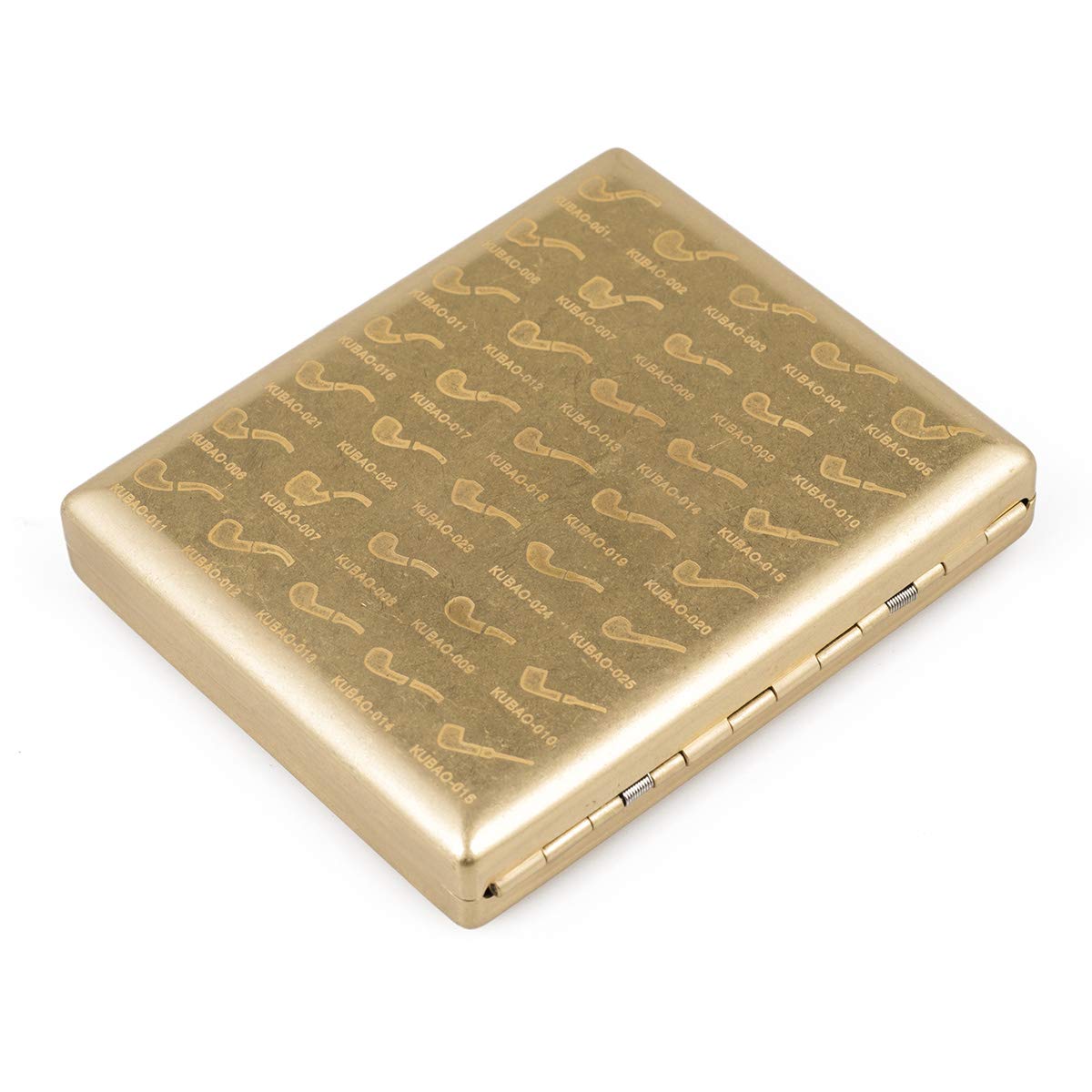 kuboy cigarette case Amazon.com: Double Sides Engraved Pipe Pattern Brass Metal Cigarette Case  Holder for Regular Cigarettes : Health & Household