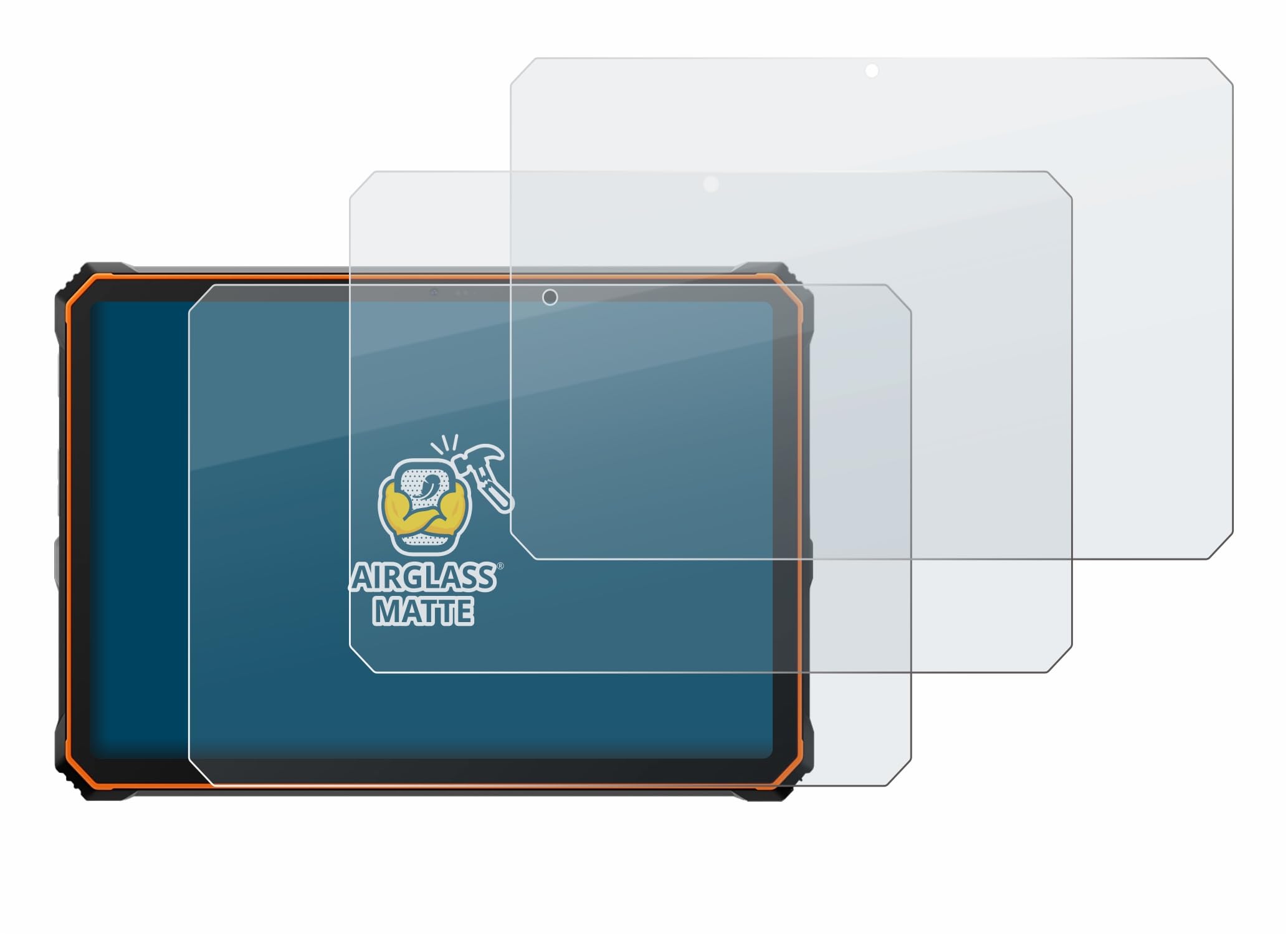 brotect Pellicola Vetro Opaca per Blackview Active 10 Pro 10.95" (3 Pezzi) Protezione Schermo [Anti-Riflesso, Durezza 9H]