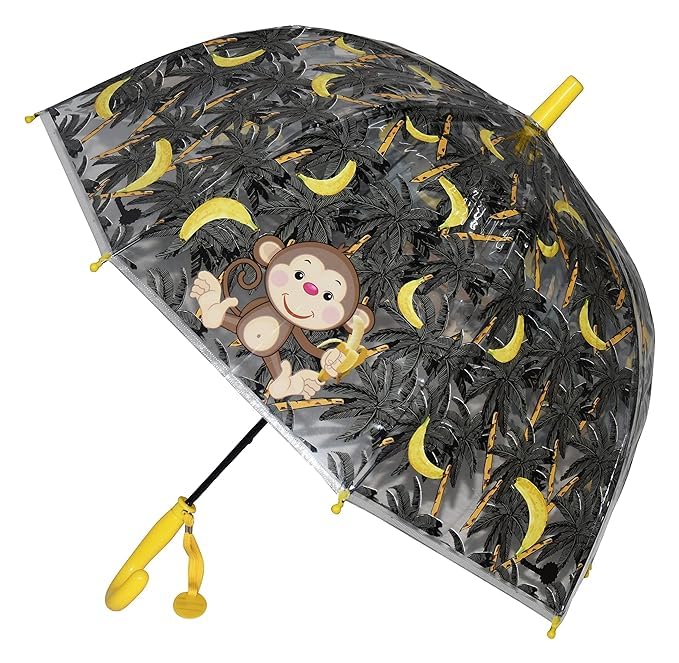 Image of Rainbow Smiling Sun Umbrellas Children Magic Cloud Transparent, See through Dome Umbrella for Children, Umbrella for Girls and Boys, Umbrella for Kids
