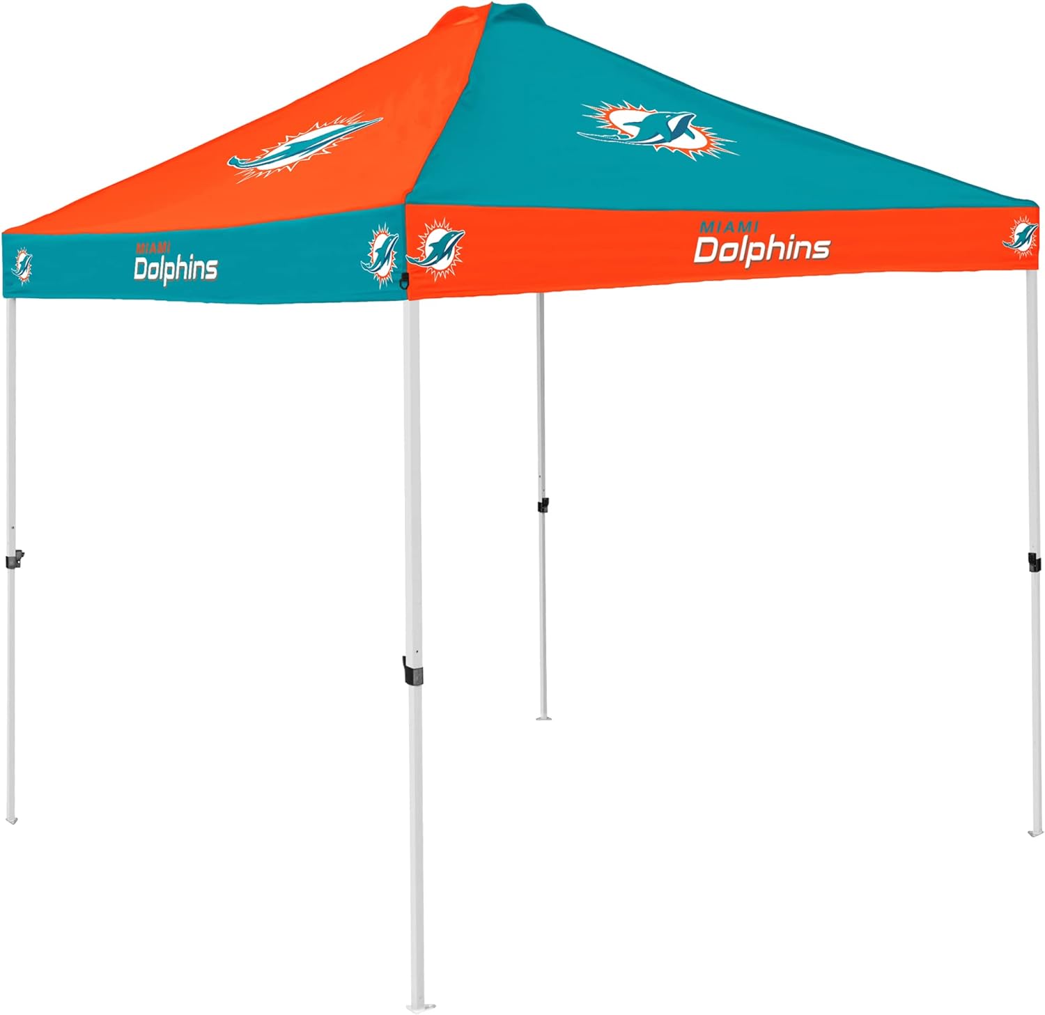 Logo Brands Miami Dolphins Checkerboard Canopy