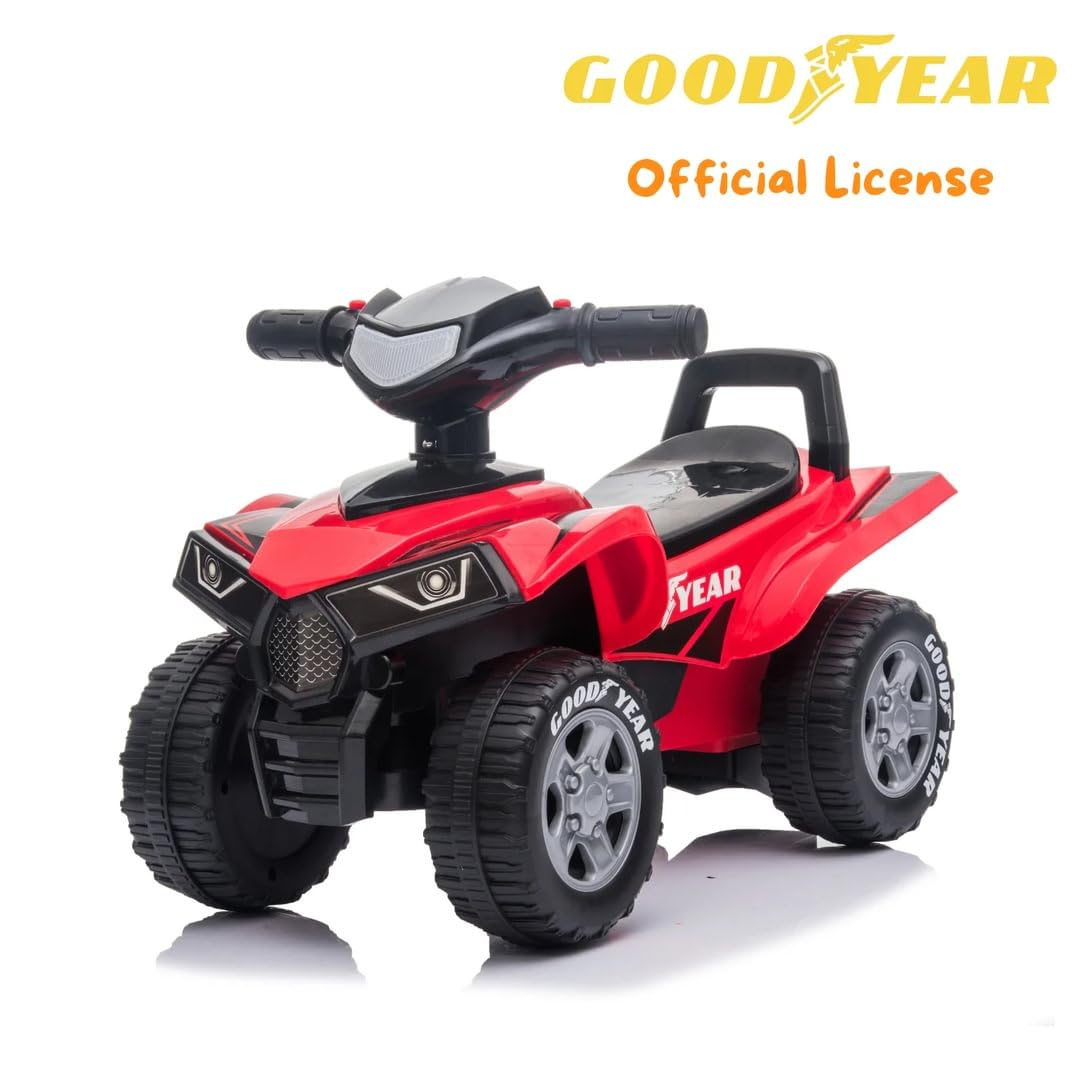 Goodyear Goodyear Rutscher-ATV, 1-3 Jahre, mit Hupe, Geschenkidee, Rot