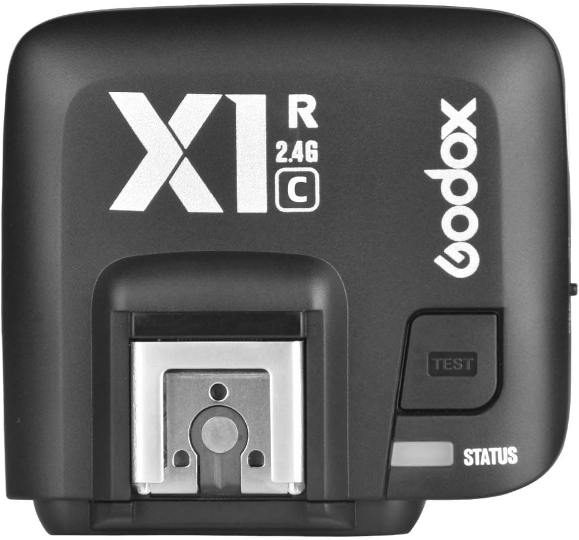 Godox X1C E-TTL Wireless High Speed Sync 1/8000s Flash Receiver Compatible for Canon Cameras with CONXTRUE USB LED (X1R-C Receiver)