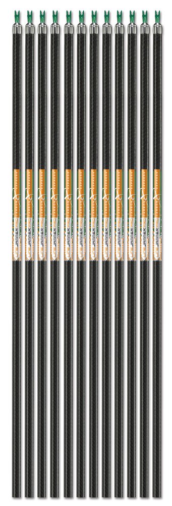Carbon Express LineJammer Pro, Diamond Weave Carbon Arrow Shaft (Designed for ASA and IBO), 12-Pack