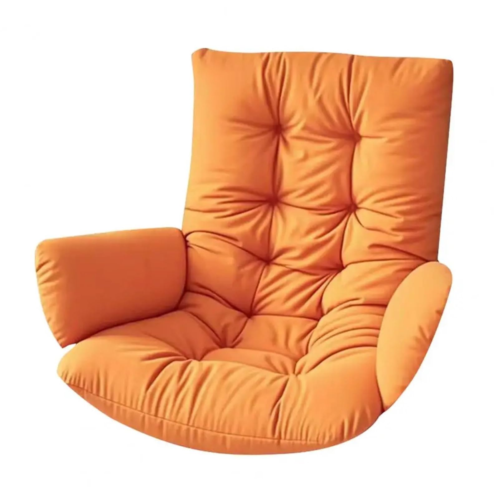 GHHZML Egg Chair Cushion Waterproof Egg Chair Cushion Thicken Patio Hanging Basket With Armrests Indoor Outdoor Swing(Orange)