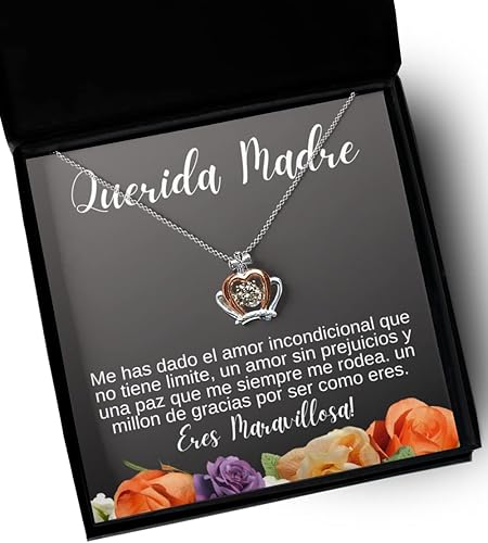 Miniatura 5 de Collar para mama con mensaje personalizado, Regalo de aniversario de boda o navidad