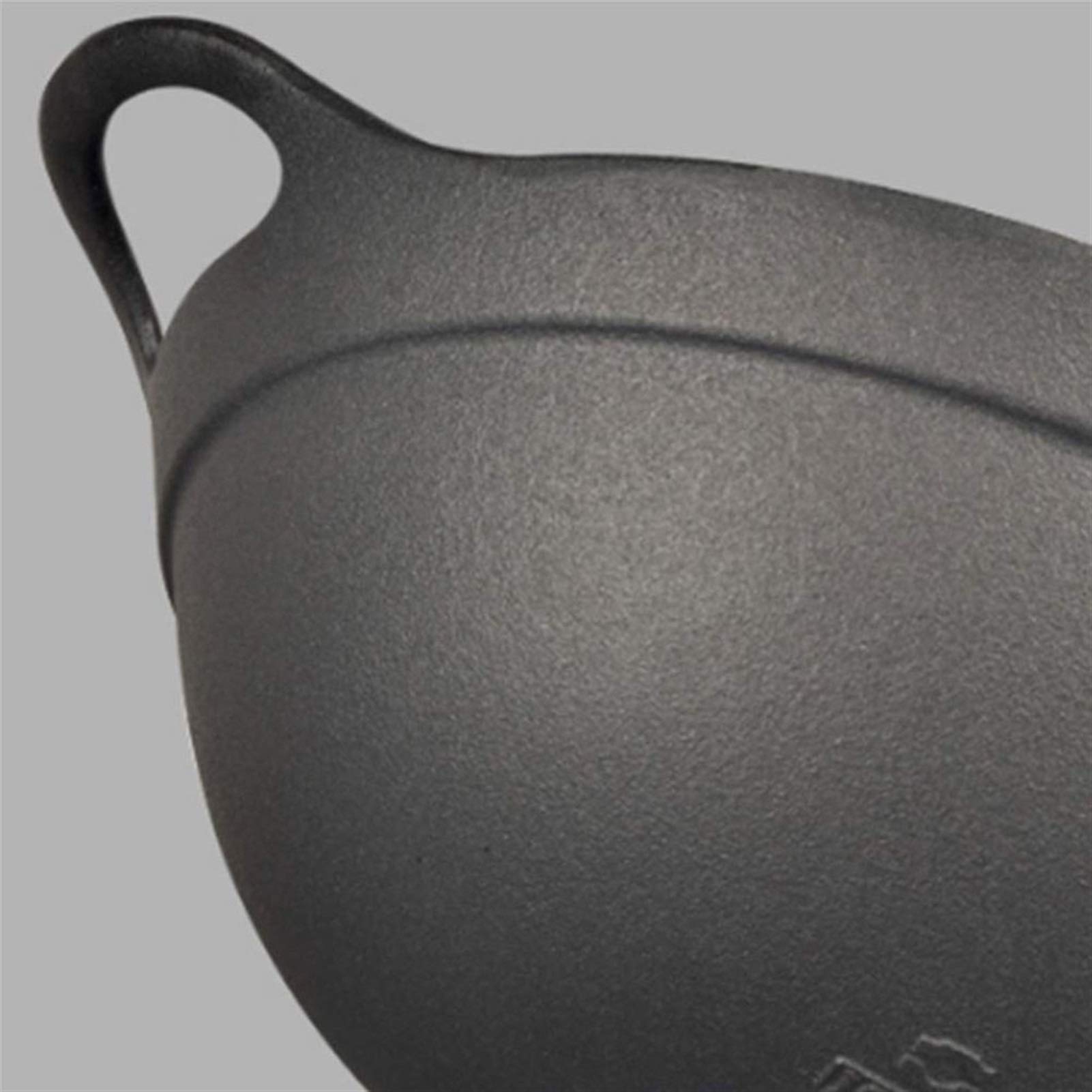 Padella per friggere Vecchia Maniera Spessa Grande pentolame Non Rivestito inibito fuliggine con Coperchio in Legno Adatto per cucine domestiche ristoranti ECC.