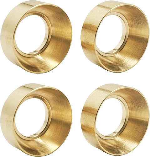 Paquete de 4 pesos de rueda de latón a control remoto, contrapeso, piezas de actualización compatibles con Axial Scx24 90081 AXI00002 124 Crawler Car