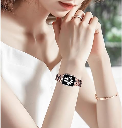 Miniatura 6 de Bestig Correa de resina de repuesto compatible con Apple Watch Band de 1.732 pulgadas, 1.654 pulgadas, 1.772 pulgadas, 1.772 pulgadas, 1.772