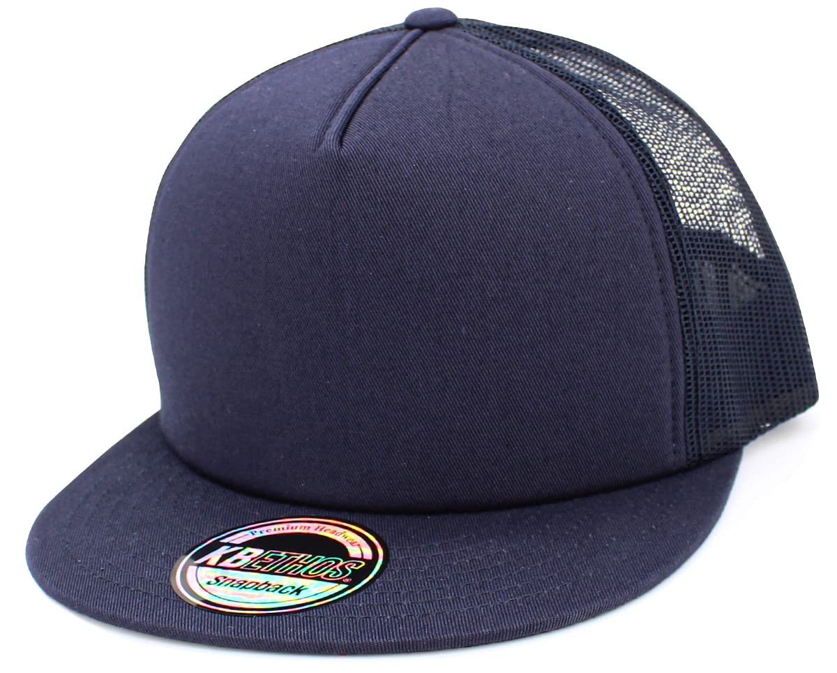 KBETHOS Classic 5 Panel Foam Front Trucker Mesh Cap with Adjustable Snapback