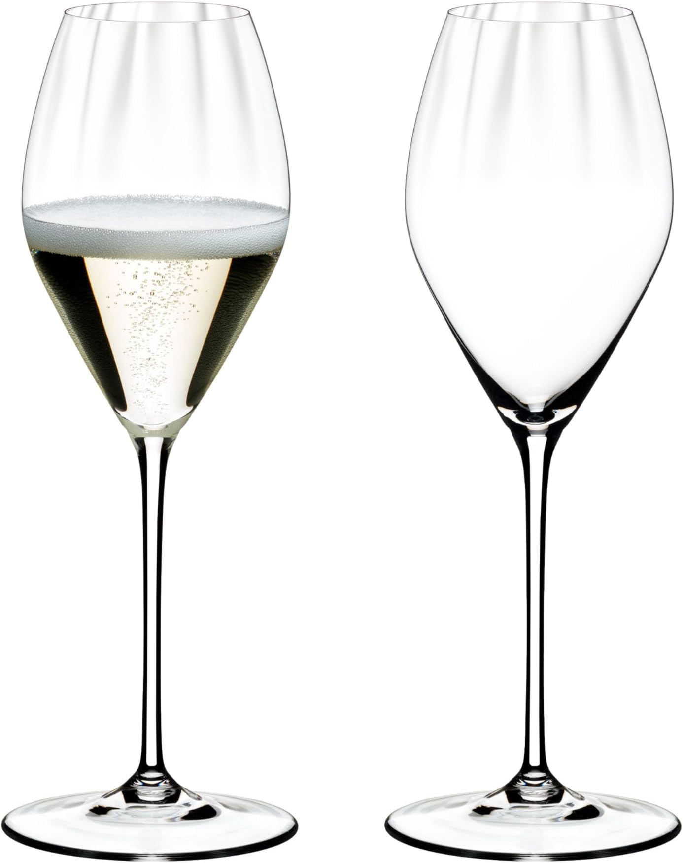 Riedel Performance Champagne Glasses, Crystal, Set of 2, Optic Impact Bowls for Sparkling Wine 6884/28