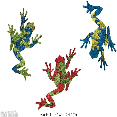 Miniatura 3 de MyWonderfulWalls Pegatinas de rana de árbol gigante - Juego de 3 calcomanías