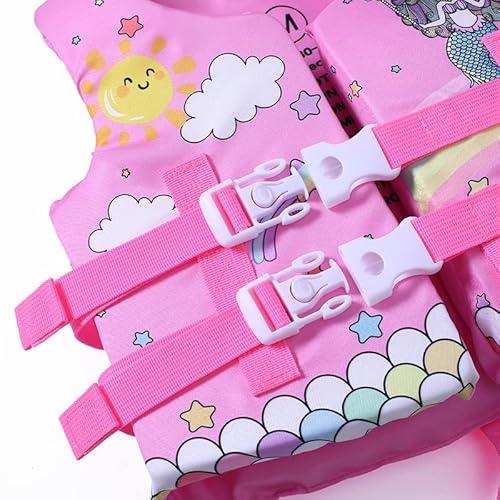 Colete salva-vidas infantil flutuante para meninas jaqueta para meninos maiô protetor solar flutuant