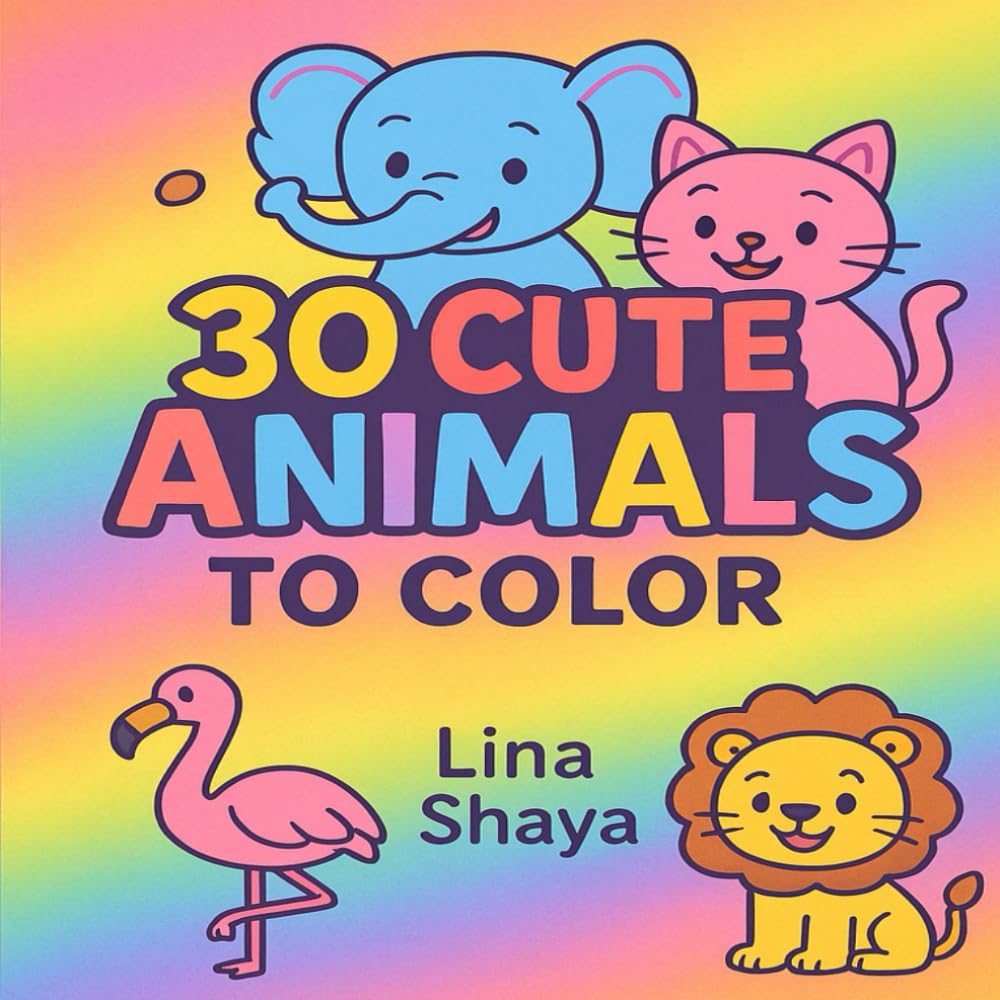 “30 Cute Animals to Color”