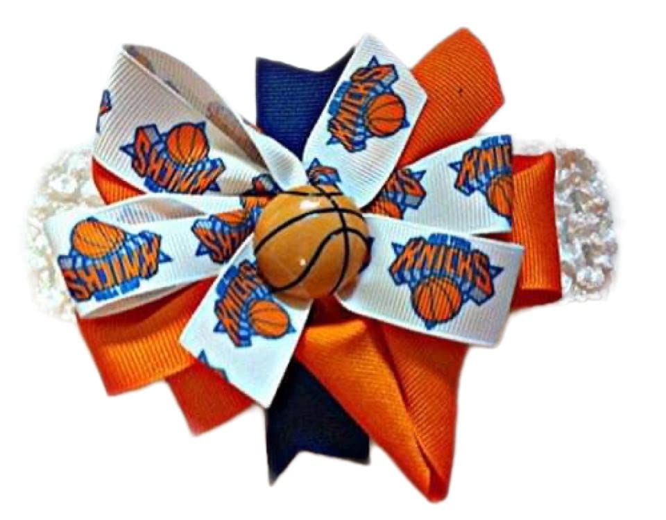 Knicks Baby Girl Boutique Bow Crocheted Headband