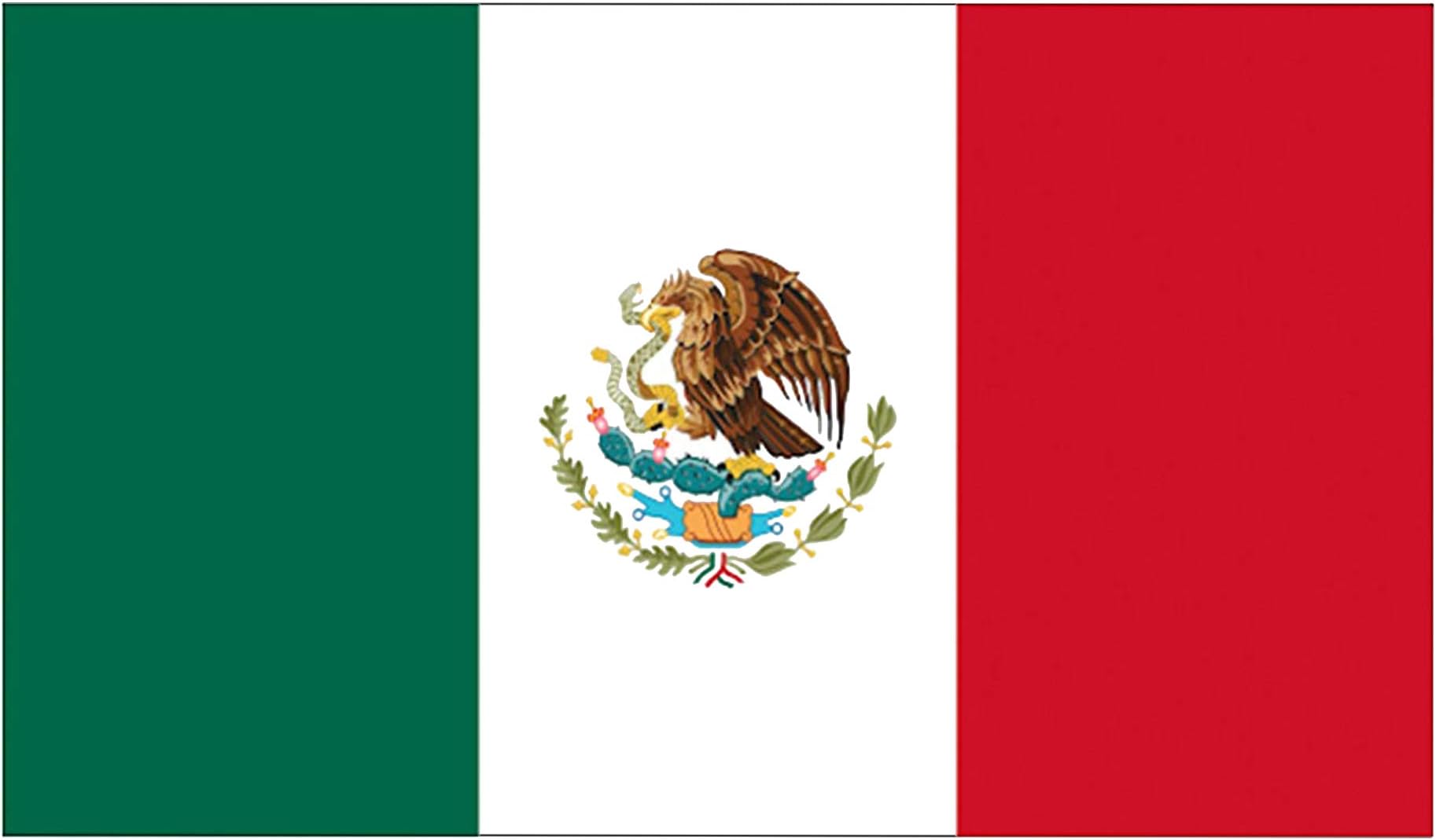 Rogue River Tactical Mexico Mexican Flag Car Decal Window Bumper Sticker Country (3x5)