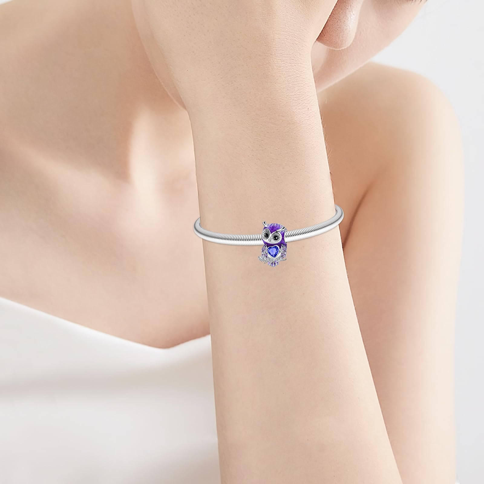 Damen Charm Anhänger für Armband 925 Sterling Silber Charm Bead Pendant für Europäische Armbänder und Halsketten