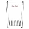 stonylab TLC Developing Tank, Borosilicate Glass TLC Display Chamber Small Dyeing Tank for Thin Layer Chromatography