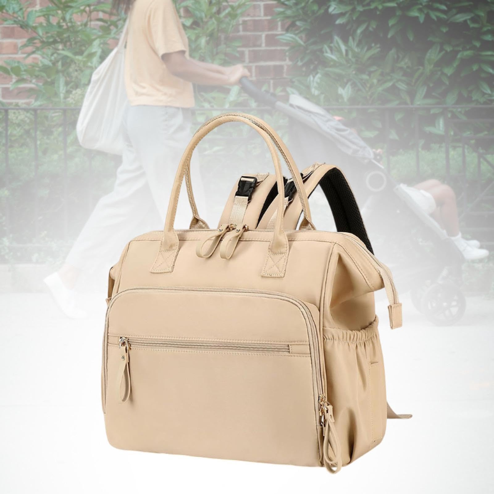 predolo Reisewindel Tte Wickelbeutel Umhängetasche Große Kapazität mit Multi Taschen Windpack für Die Arbeit Im Freien Im Freien Im Außenbereich, Beige
