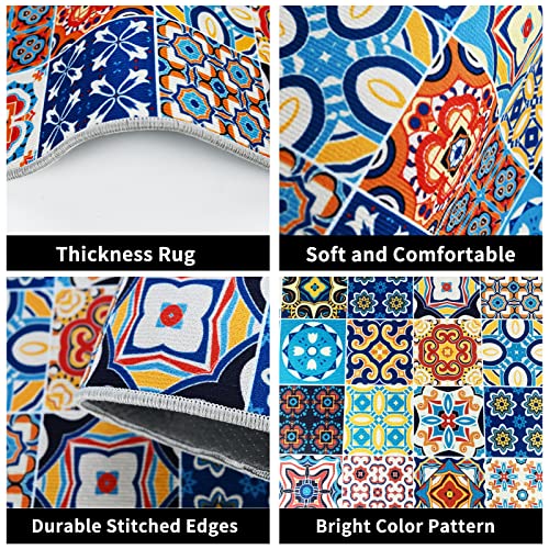 Kitchen Mat Sets Non slip Washable, Kitchen Rugs Runner Set of 2 Anti Fatigue Kitchen Floor Mat for Home Decoration Office Standing Desk (E, 120L x 40W x 0.2Th cm) - Image 6