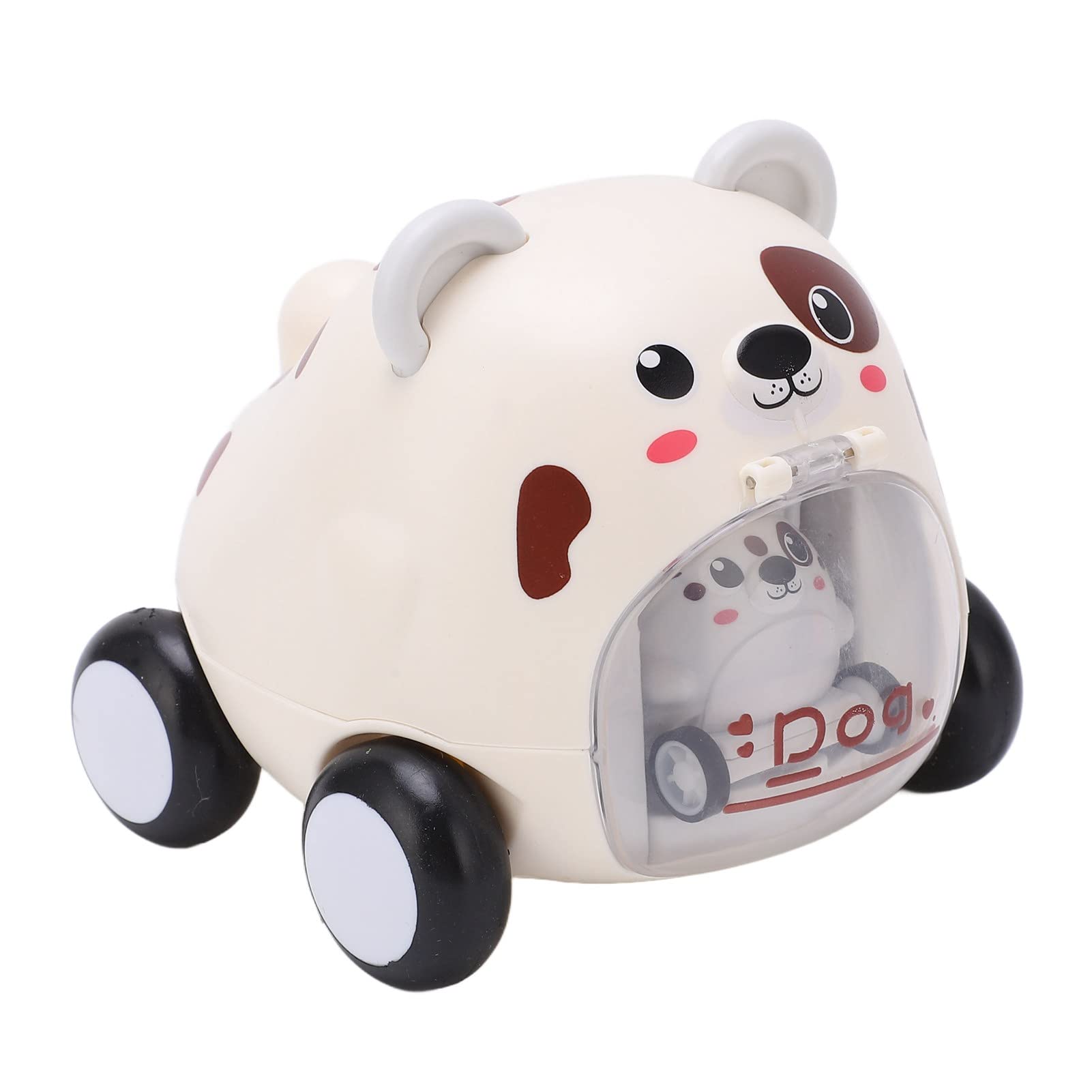 Inertia Macchinine per Bambini, Animali Tirare Indietro Macchinine Spingi Giocattoli per Bambini Macchinine per Ragazze Ragazzi, Giocattoli Educativi Precoci (Cagnolino)