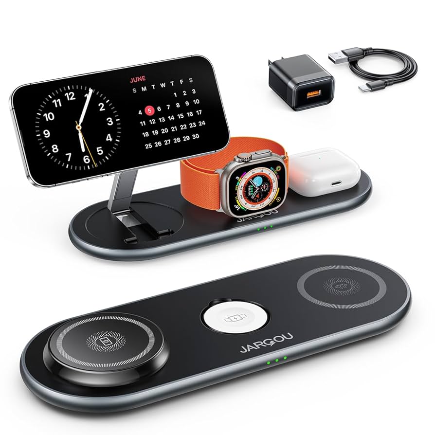 Amazon.com: JARGOU 3 in 1 Charging Station for Apple