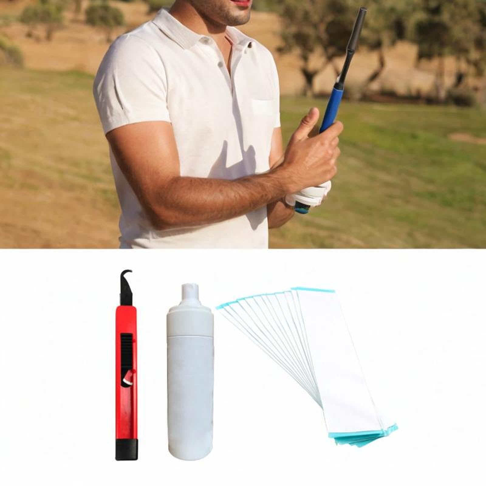 Yiju Double Sided Tape Golf Club Regripping Tools Regrip Tools Rubber Vise Clamp Regripping Golf Club Professional Golf Grip Kits, 3Pcs Set B