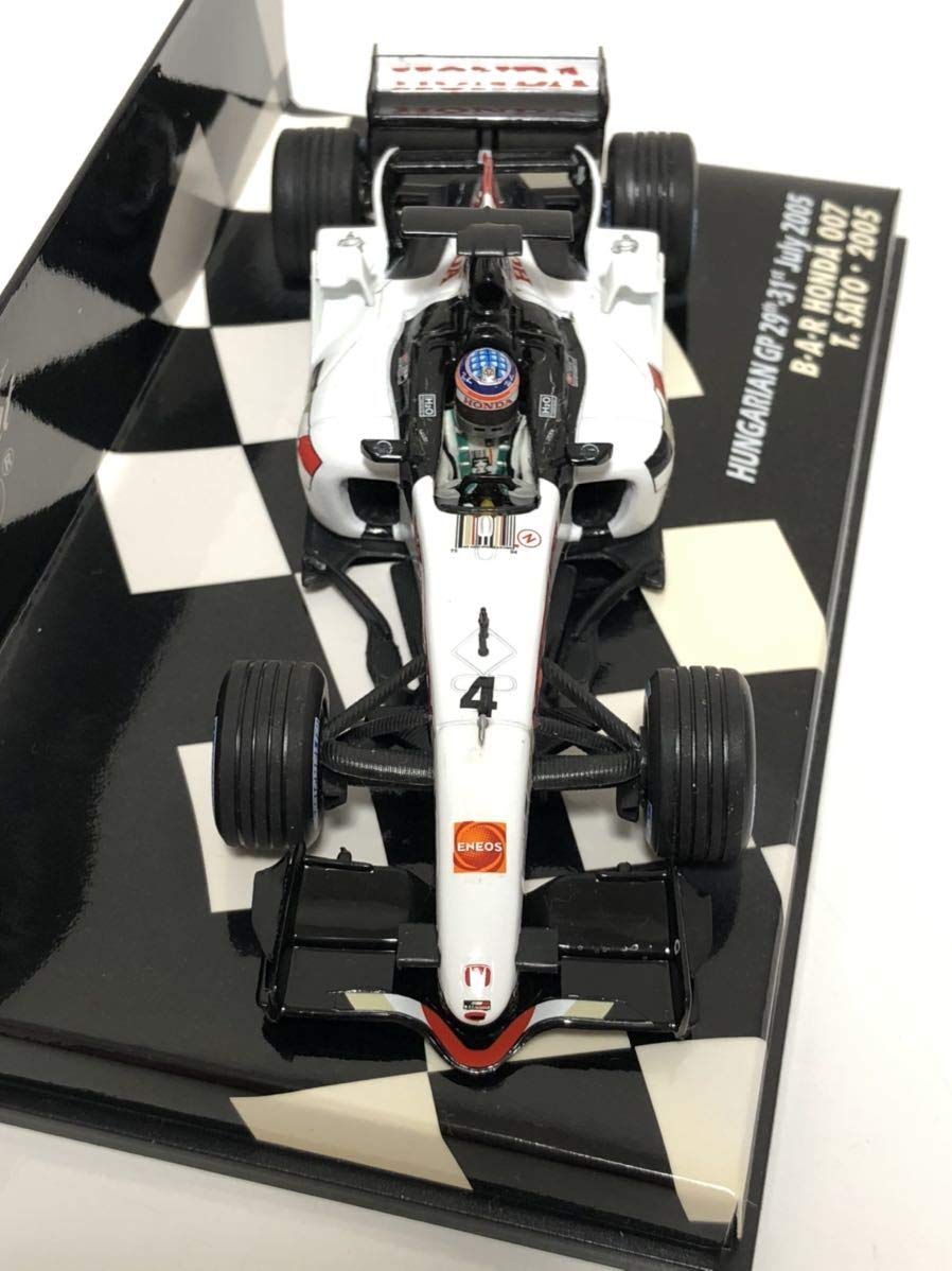 Amazon | 1/43 ミニチャンプス BAR 007 ミニカー 佐藤琢磨 ハンガリー