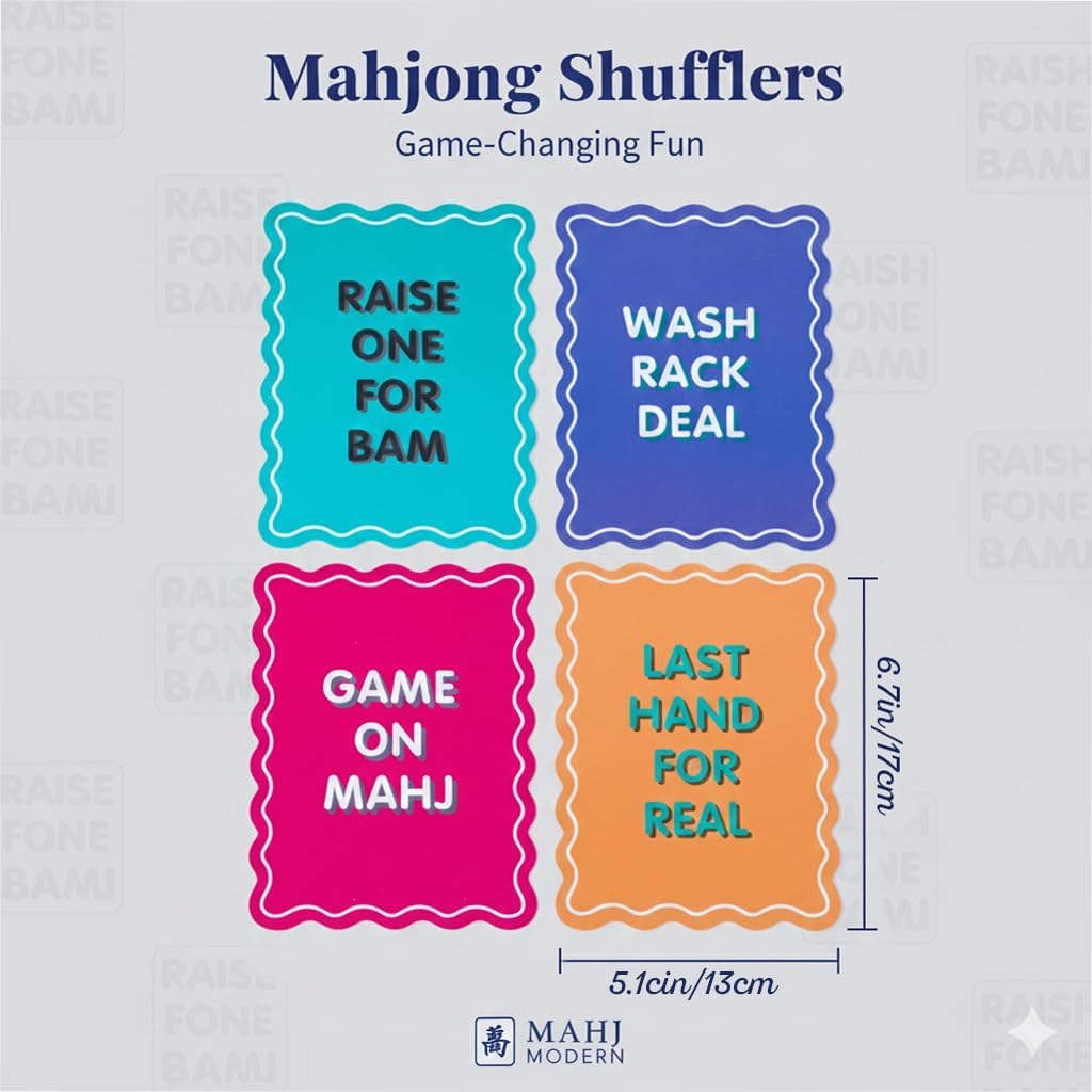 Manual Mahjong Tile Shuffler: Easy-to-Use Tile Mixer for Mahjong Sets, Great Gift for Mahjong Lovers