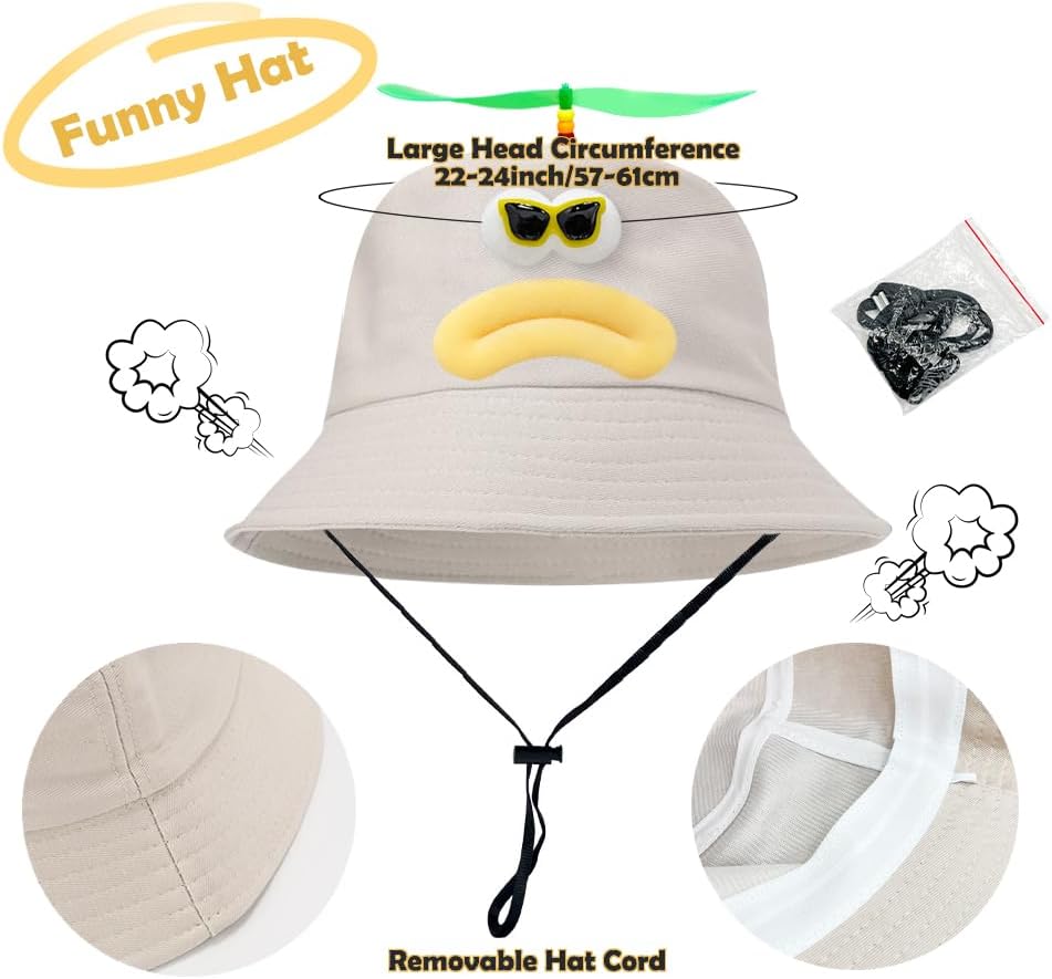 Propeller Hat,Hat with Propeller,Funny hat for Adult and Teenagers Dress Up Costume & Party Hats