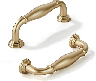 Arch Brushed Gold Cabinet Pull - 80324, 3 in (76 mm) · Zinc Alloy · 10-Pack