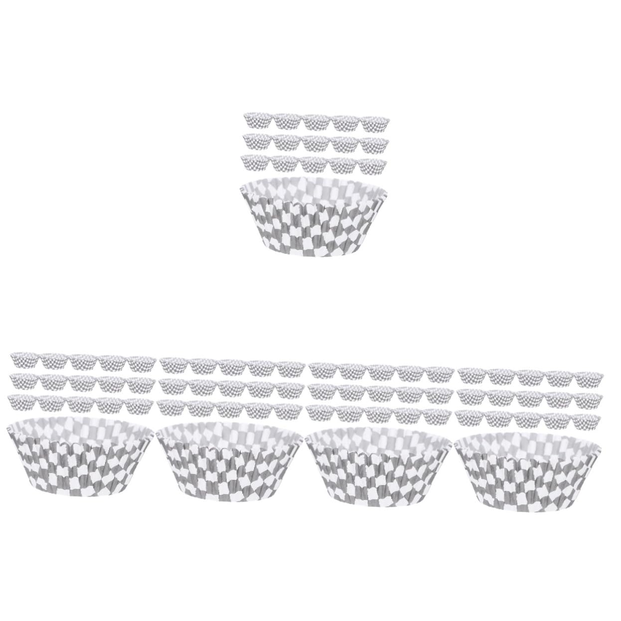 Amosfun 1000 Piezas De Bandeja De Pastel A Cuadros En Y Soportes Para Muffins Soportes Para Magdalenas Forros Para Muffins Pequeños Suministros Para Hornear