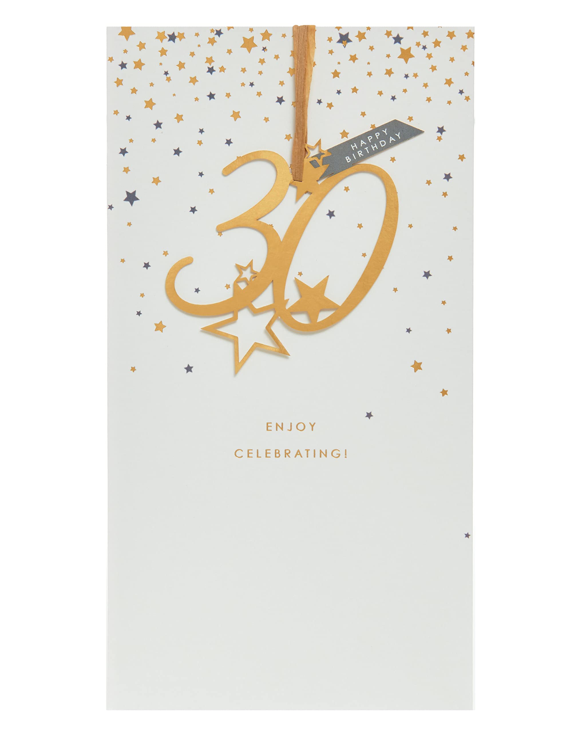 UK Greetings 30th Birthday Card for Him/Her/Friend - Starburst Design