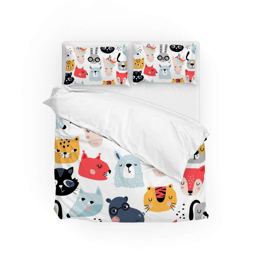 Parure de lit double CHEHONG anti-plis en polyester résistant aux lavages