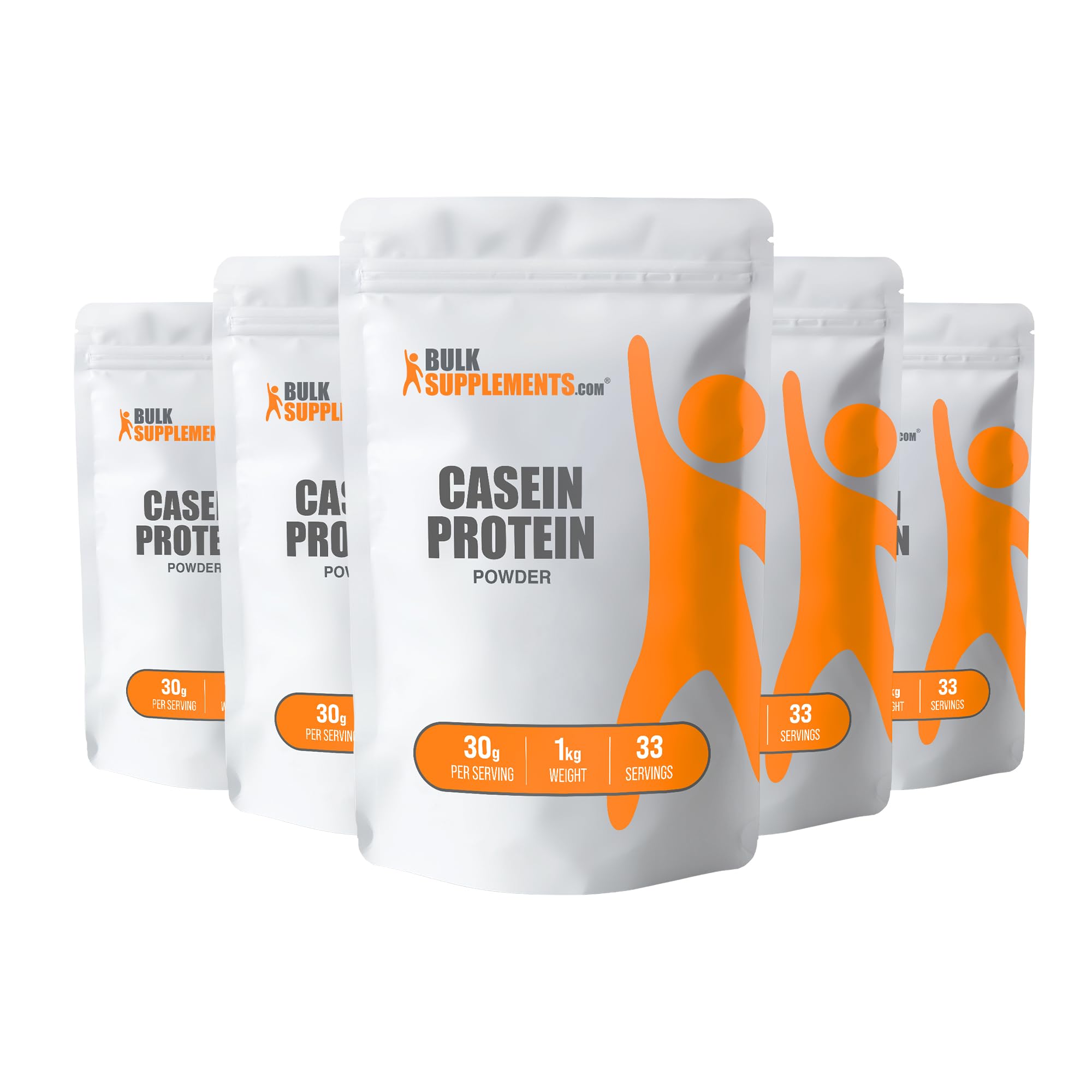 BULKSUPPLEMENTS.COM Casein Protein Powder - Micellar Casein Powder, Protein Powder Casein, Casein Powder - Unflavored & Gluten Free, 30g per Serving, 5kg (11 lbs)