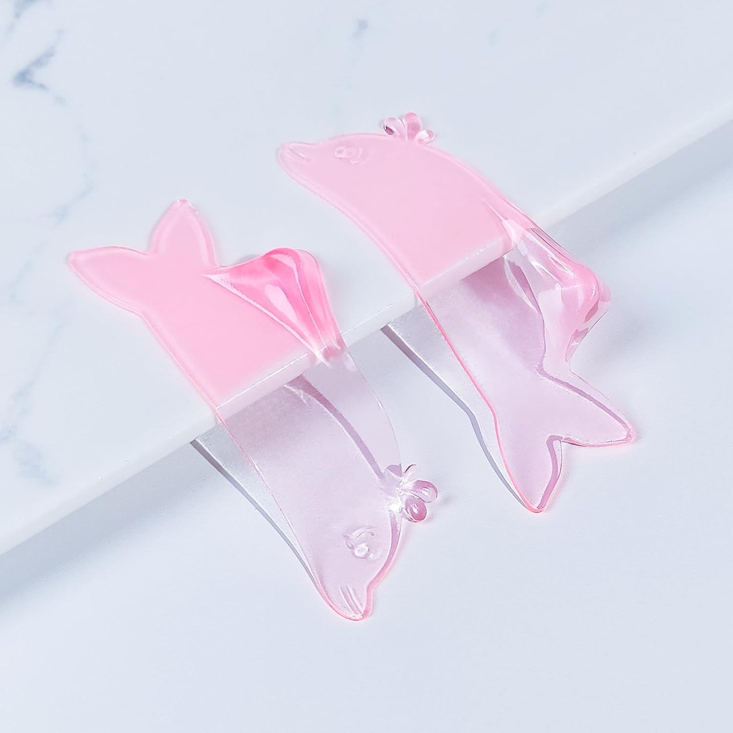 Libeauty Flat Lash Lift Shields, Ultra Thin Korean Flat Shields for Step 1 Perm/Lift, Flexible Use as Eye Patches or Lift Ribbon, Dolphin-Shaped Design for Easy Pick Up