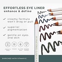 Vista 2 de Honeybee Gardens Lápiz delineador para ojos sin esfuerzo en Negro Jet Set, Pigmentación rica, suave, de larga duración, vegano, sin gluten