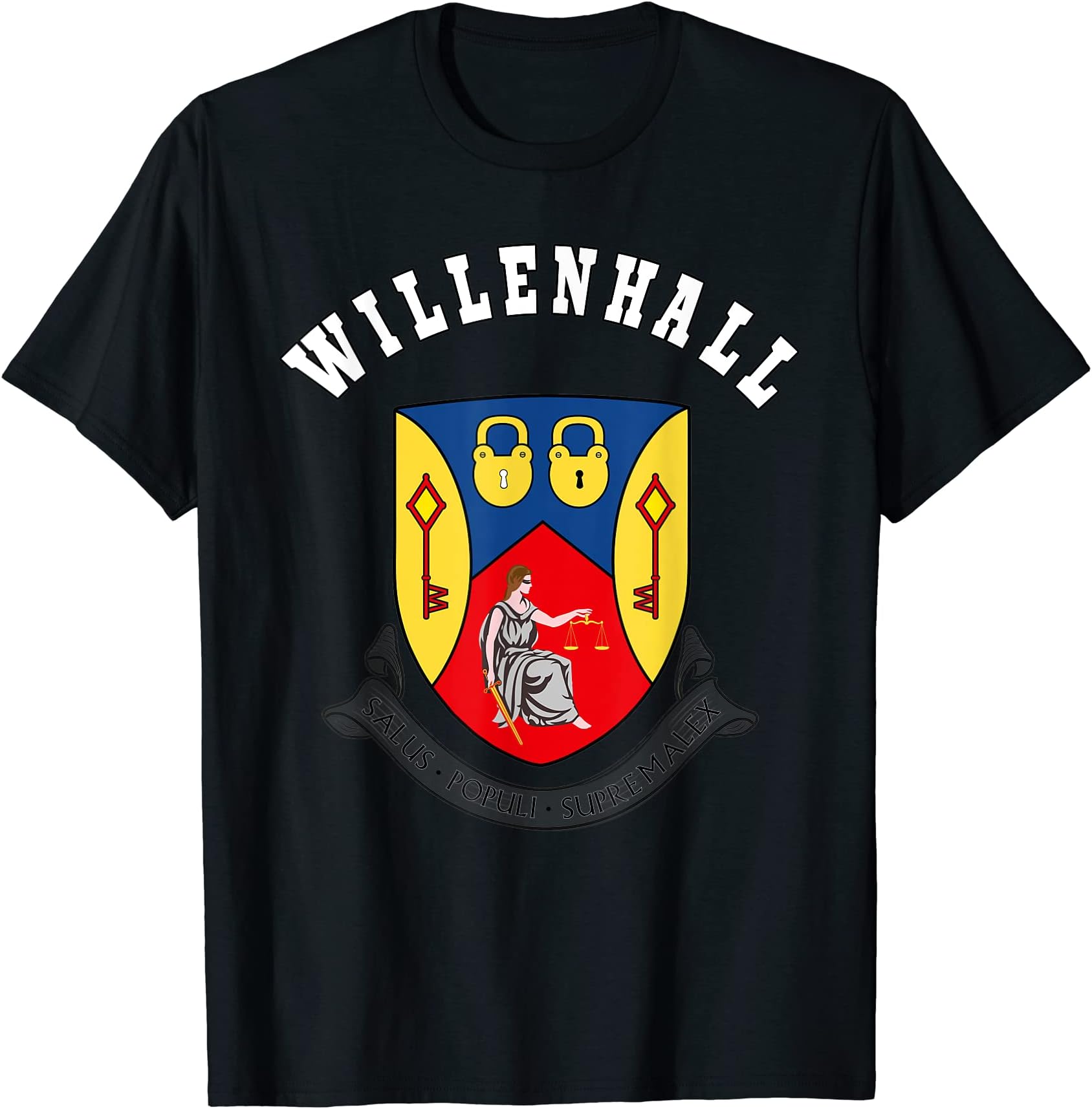 Willenhall Coat of Arms Tee Flag Football T-Shirt