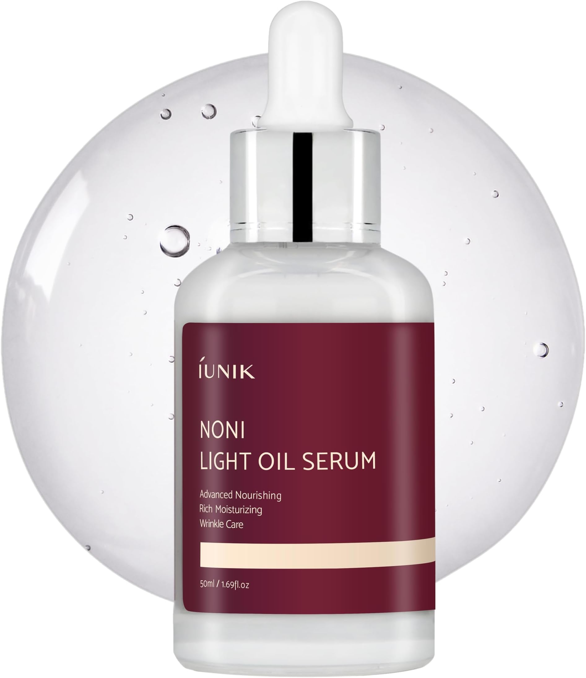 IUNIK Noni 42% Oil Serum - Jojoba Oil Deep Nourishment Soothing Hydrating Ampoule for All Skin Types | Hyper-pigmentation Treatment Slow-aging Anti-aging Firming Lifting Non-greasy Korean Skincare